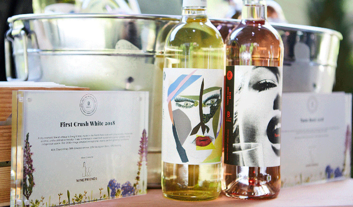 Wine bottles, wine bottles and bucket, white wine and rose