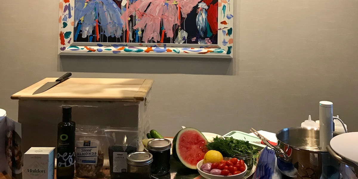 sous vide, cooking, artwork, watermelon