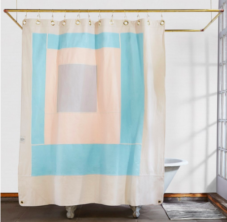 shower curtain, marfa sky, modern design