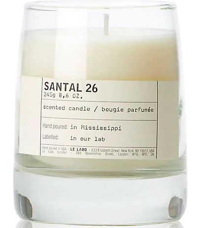 best scented candles, santal 26, bougie parfumée
