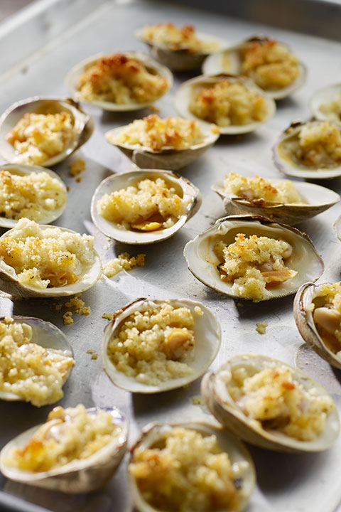healthy thanksgiving recipes, Oven-Roasted Littleneck Clams, Oven-roasted clams recipe, clams recipe, citarella clams